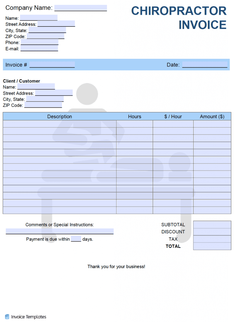 Medical Invoice Template | PDF | WORD | EXCEL